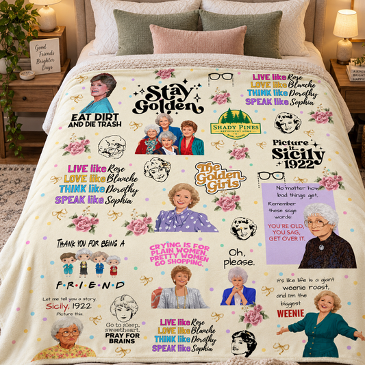 Golden Girls Sitcom PREMIUM Fleece Blanket Christmas Gifts – view 2