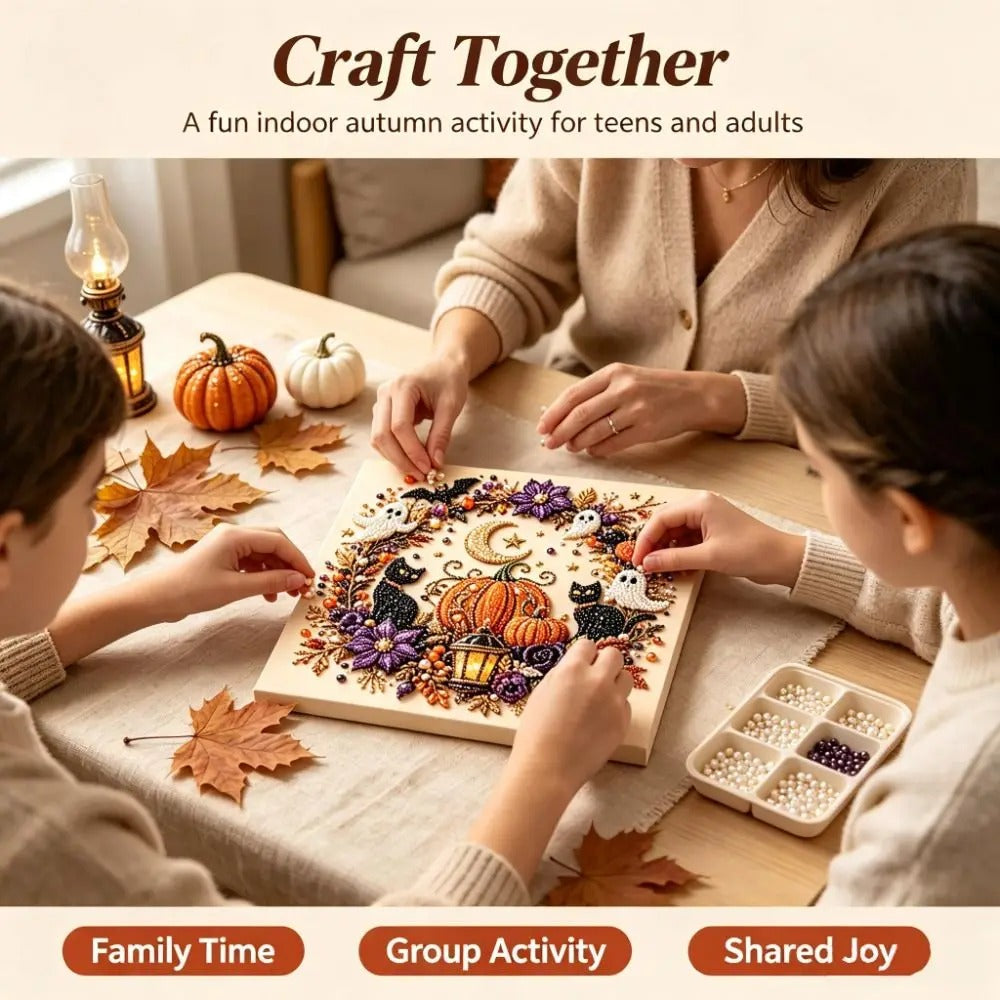 🎃 Halloween Pearl Diamond Art DIY Kit 👻