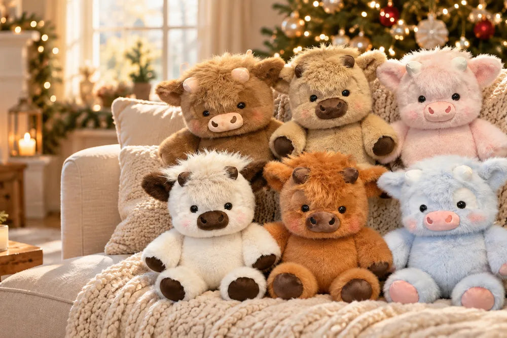 Fluffy Highland Cow Plush
