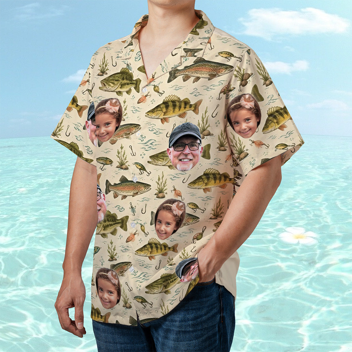 Custom Photos Hawaiian Personalized Shirt, Gifts for Dad, Gift For Pet Lovers