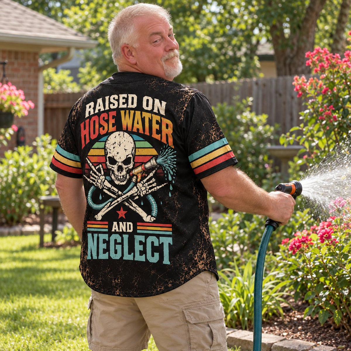 Raised On Hose Water And Neglect Jersey – Custom Birth Year Gift – view 3