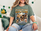 Custom Vintage Bootleg Pet Photo + Name Tee