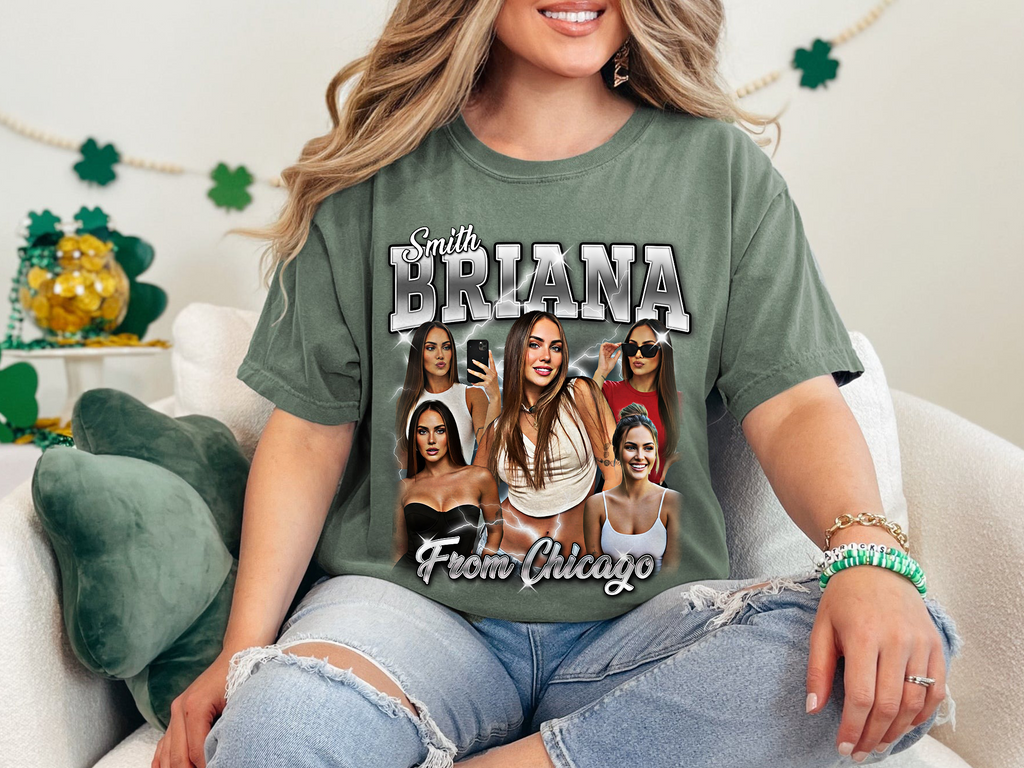 Custom Vintage Bootleg Photo + Name Tee