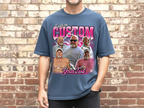 Custom Vintage Bootleg Dad Tee – Personalized Photo & Name, Premium Gift