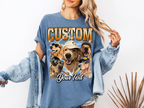 Custom Vintage Bootleg Pet Photo + Name Tee