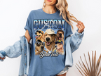 Custom Vintage Bootleg Pet Photo + Name Tee