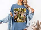 Custom Vintage Bootleg Mom Tee – Personalized Photo & Name, Premium Gift