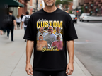 Custom Vintage Bootleg Dad Tee – Personalized Photo & Name, Premium Gift