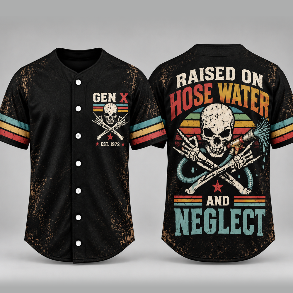 Raised On Hose Water And Neglect Jersey – Custom Birth Year Gift