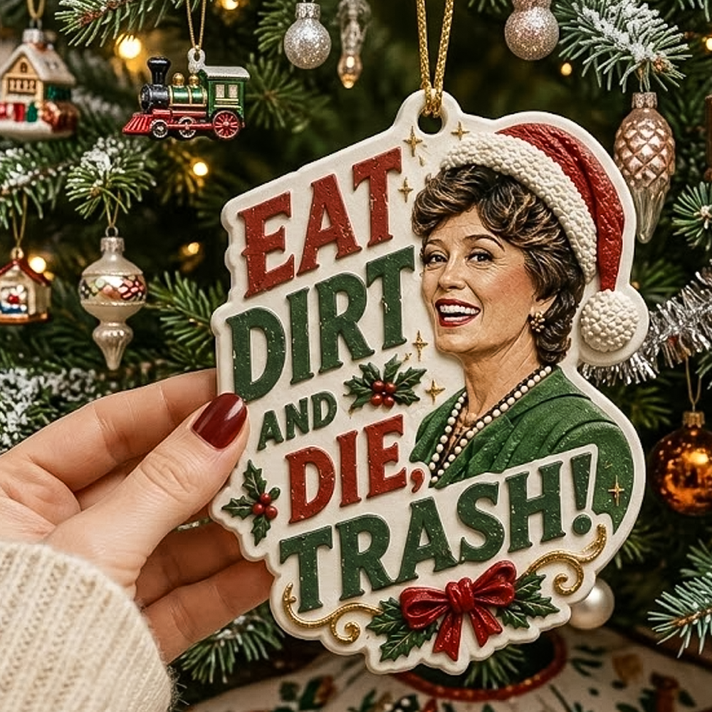 Golden Girls Christmas Ornament, Rose Blanche Dorothy Sophia Ornament, 3D Relief Acrylic Ornament, Christmas Gift for Golden Girls Fans