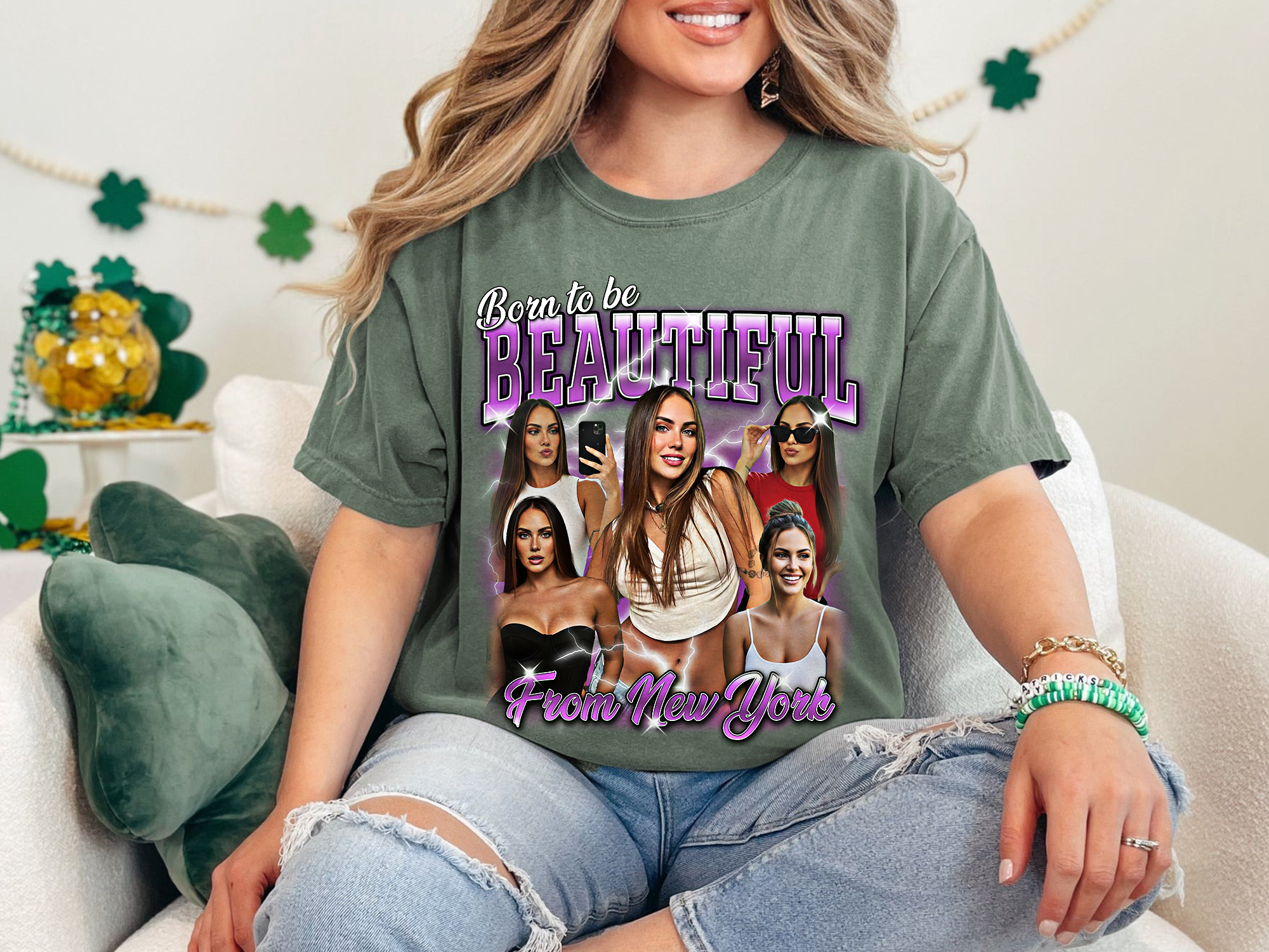 Custom Vintage Bootleg Photo + Name Tee