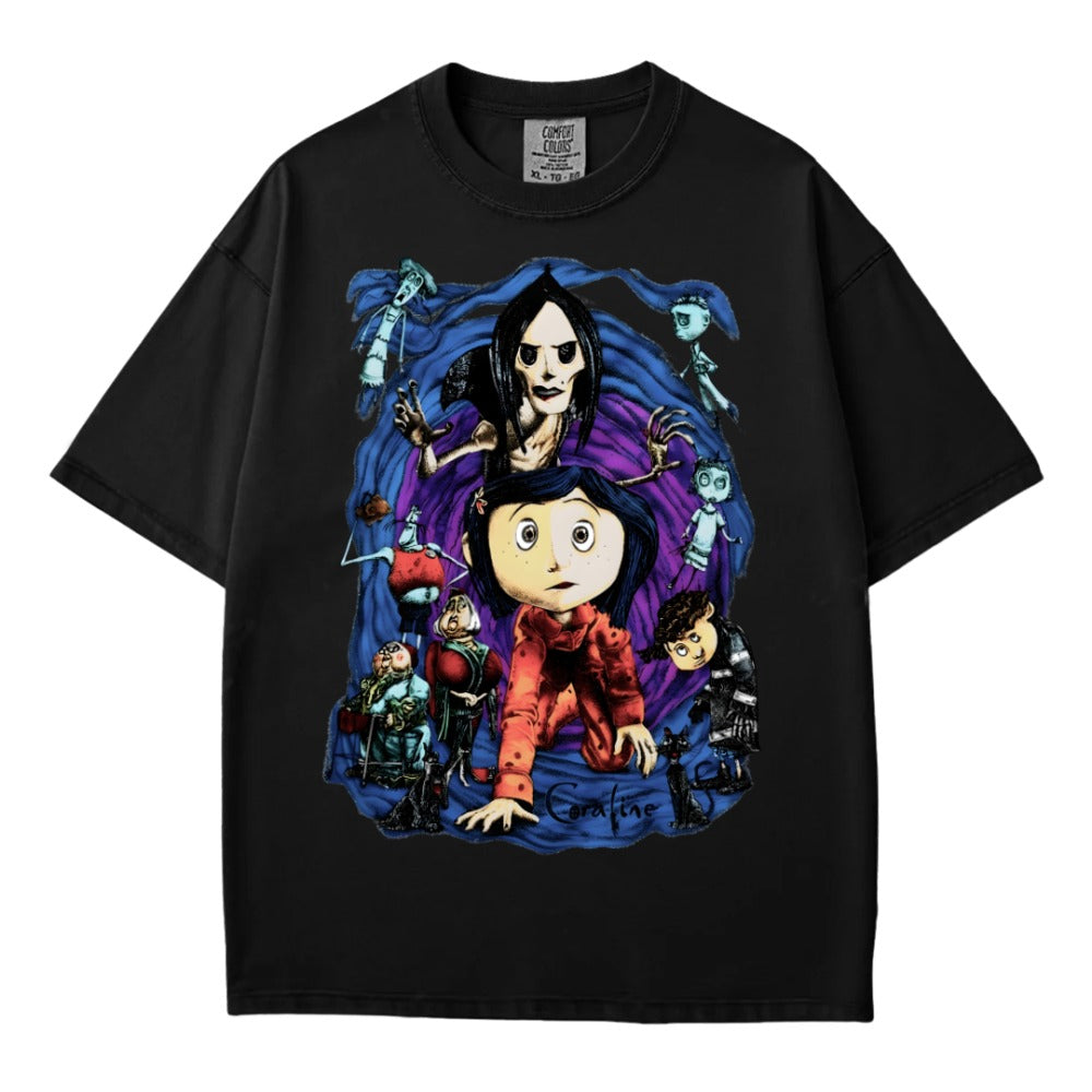 Coraline Other Mother Character Collage Graphic Unisex Tee