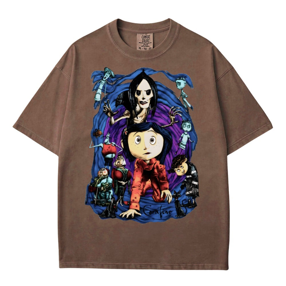 Coraline Other Mother Character Collage Graphic Unisex Tee