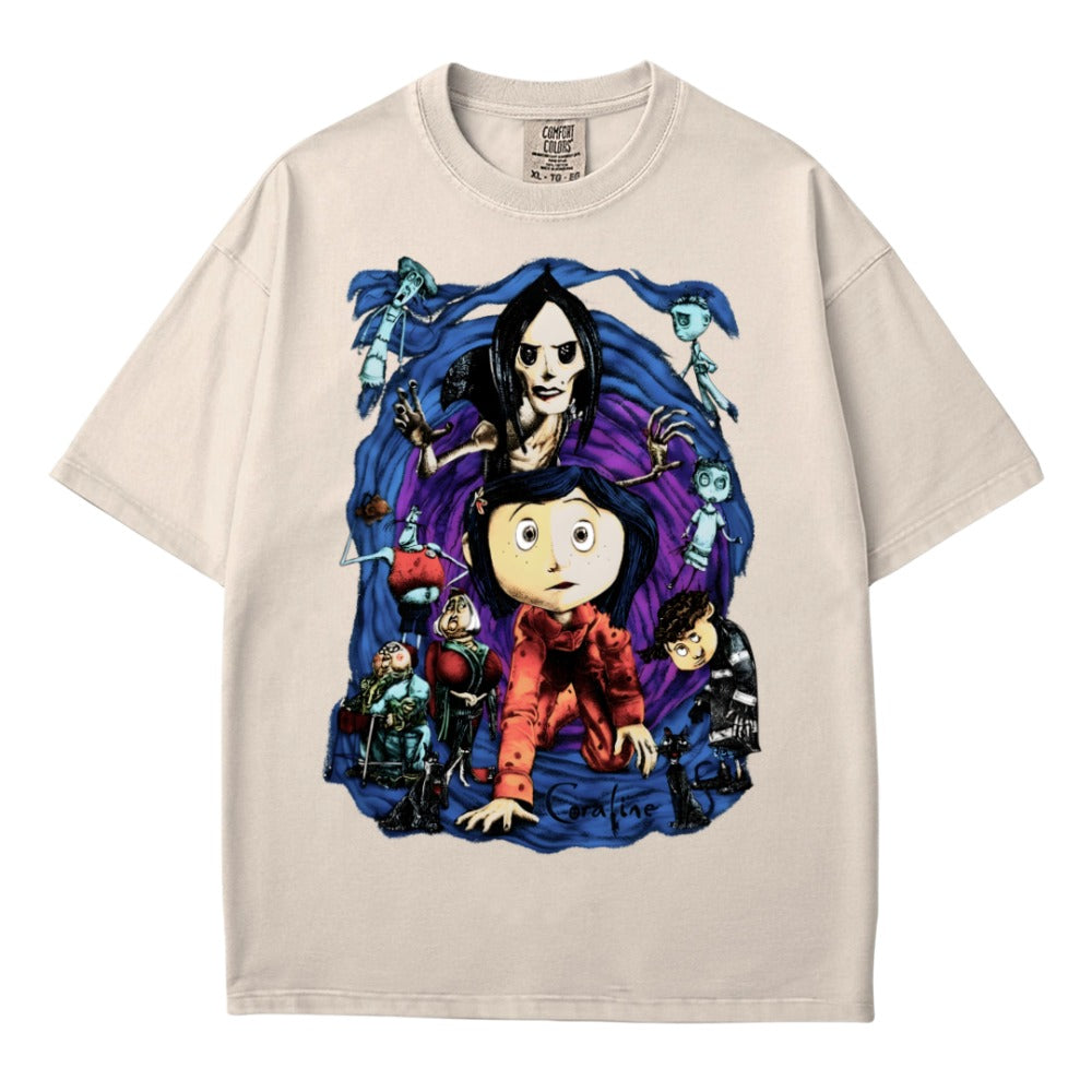 Coraline Other Mother Character Collage Graphic Unisex Tee