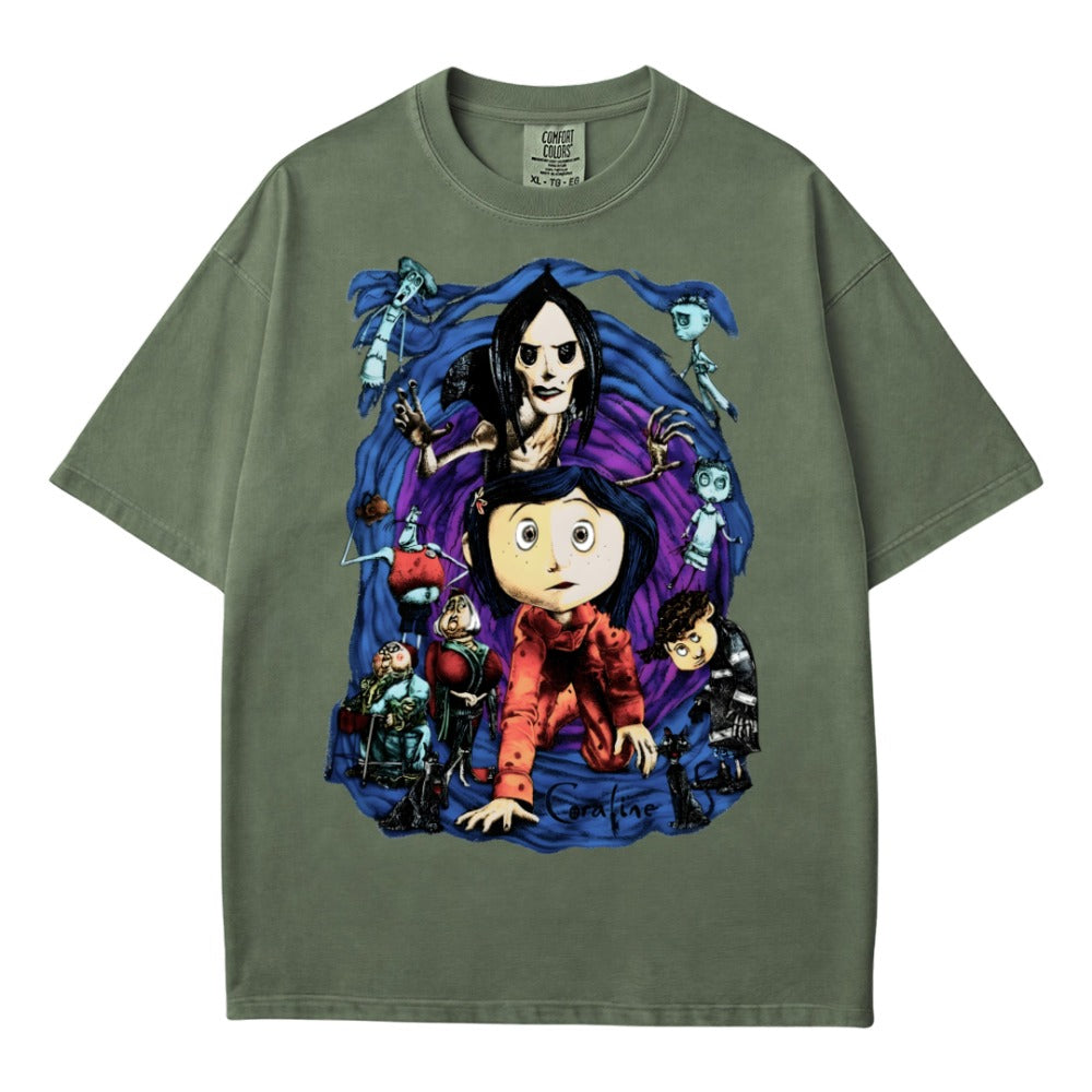 Coraline Other Mother Character Collage Graphic Unisex Tee