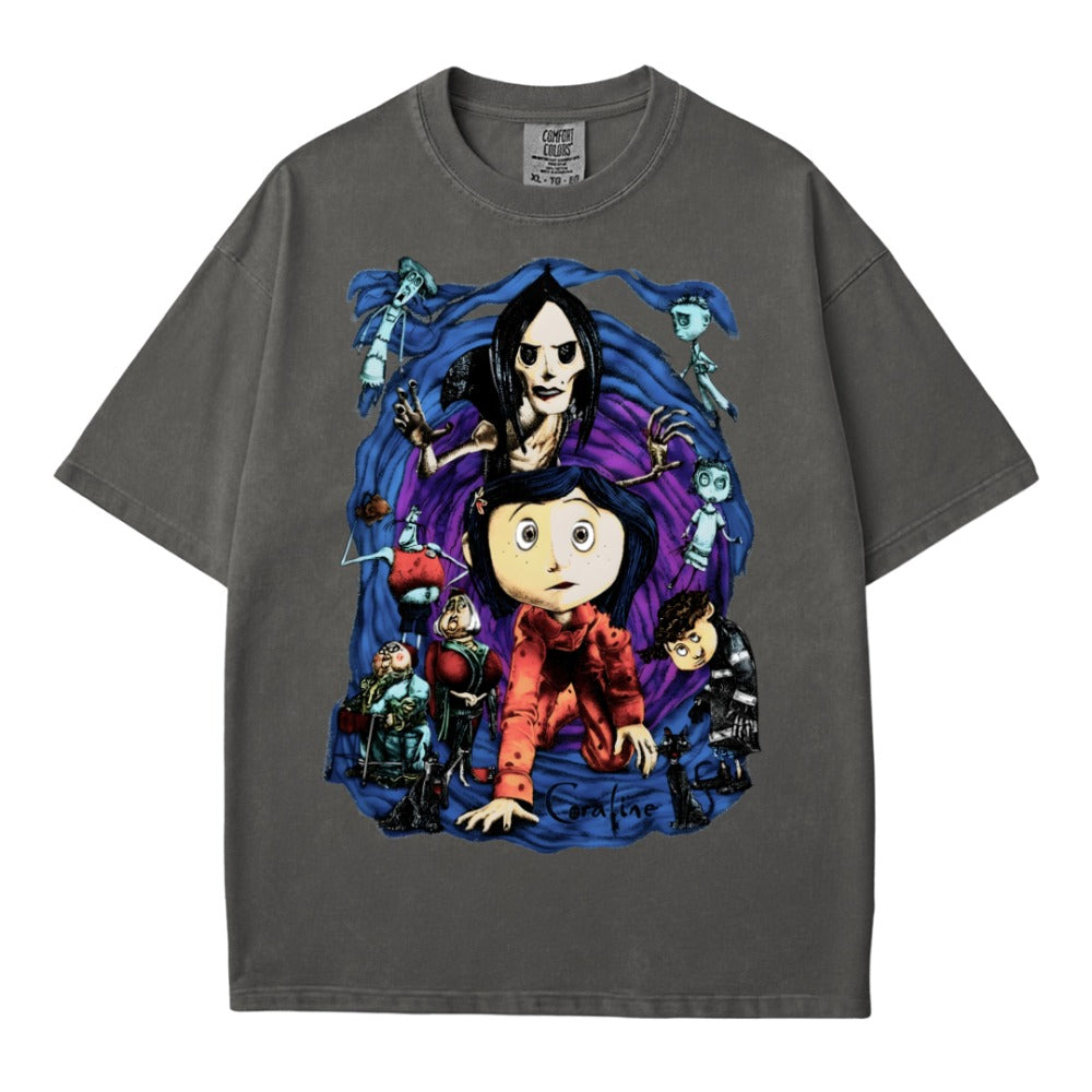 Coraline Other Mother Character Collage Graphic Unisex Tee