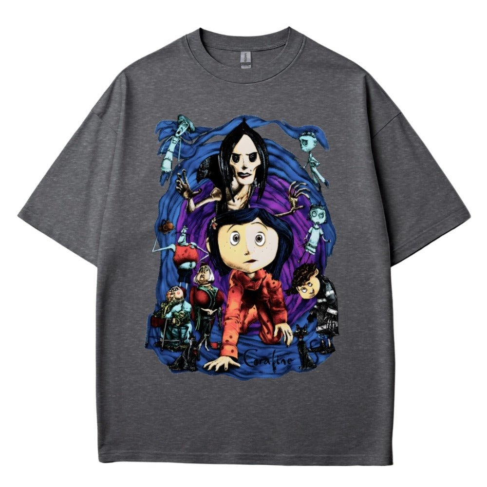Coraline Other Mother Character Collage Graphic Unisex Tee