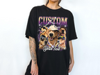 Custom Vintage Bootleg Pet Photo + Name Tee