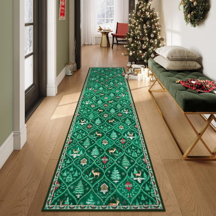 Hallway with the Christmas runner