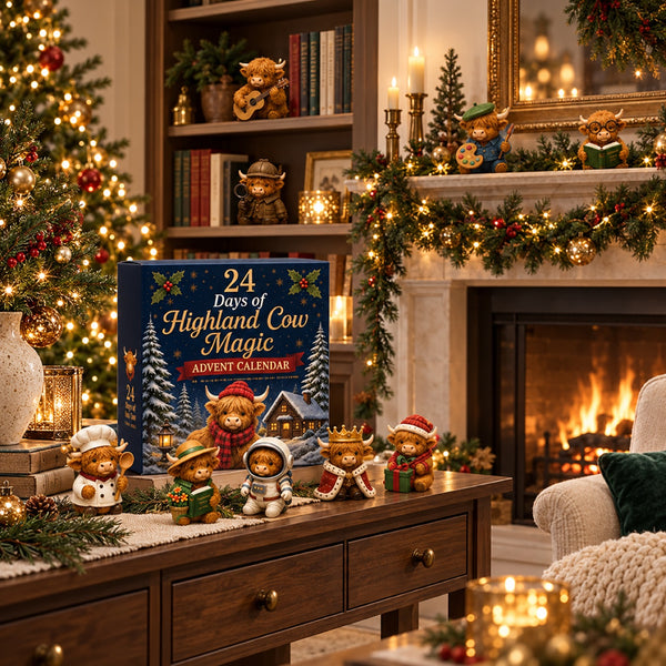 24 Days of Highland Cow Magic Advent Calendar