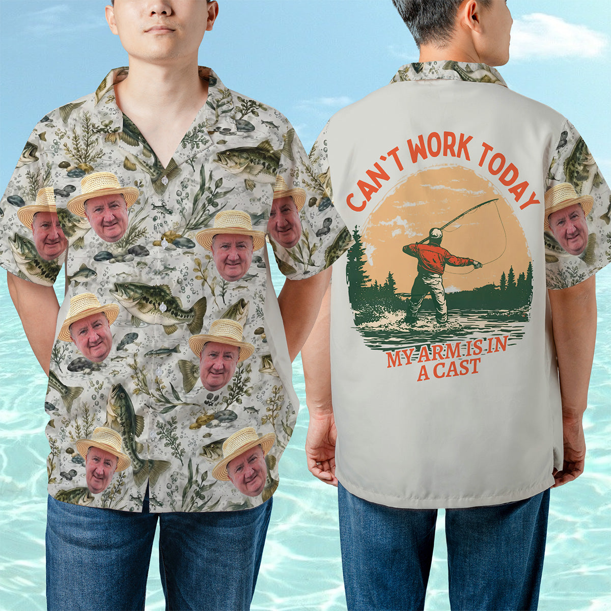 Custom Photos Hawaiian Personalized  Shirt, Gifts for Dad, Gift For Pet Lovers