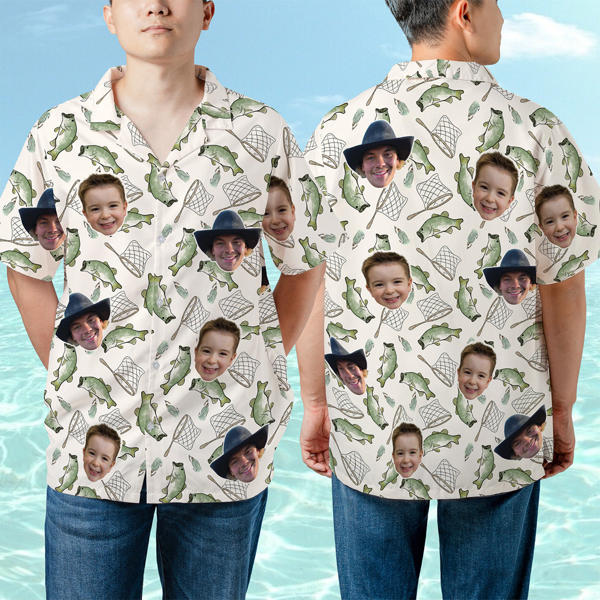 Custom Photos Hawaiian Personalized  Shirt, Gifts for Dad, Gift For Pet Lovers