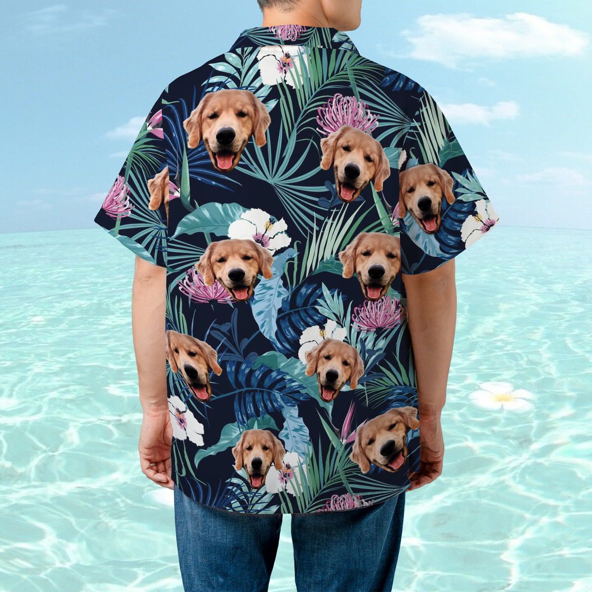 Custom Photos Hawaiian Personalized  Shirt, Gifts for Dad, Gift For Pet Lovers