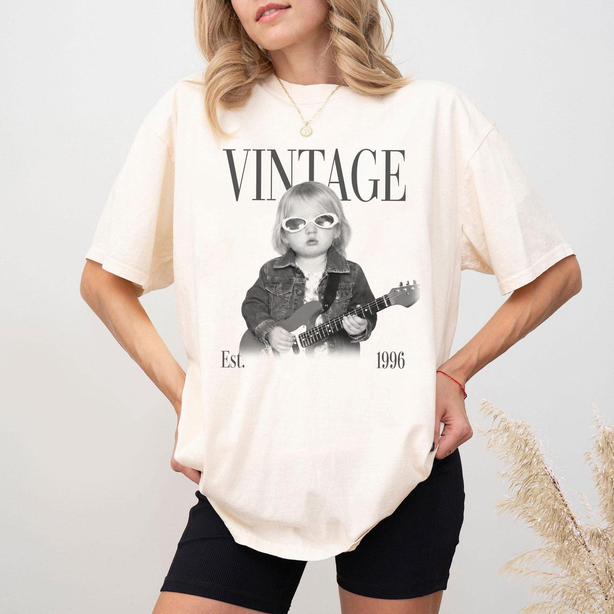 Personalized Vintage Photo And Year Shirt, Custom Picture Birthday Tee, 30th 40th Birthday Party Gift