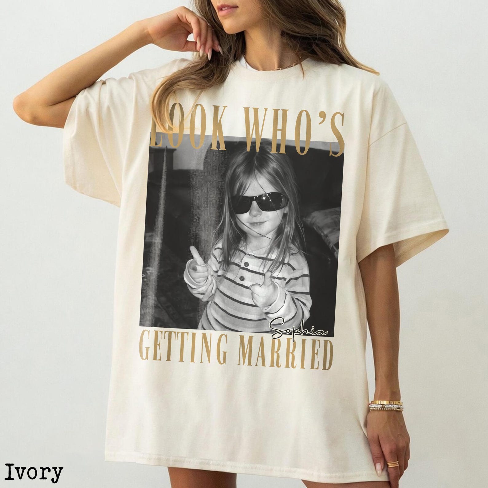 Custom Photo Bachelorette Shirt, Look Who’s Getting Married Bride Tee, Personalized Bridal Party Shirt, Girls Trip Wedding Gift