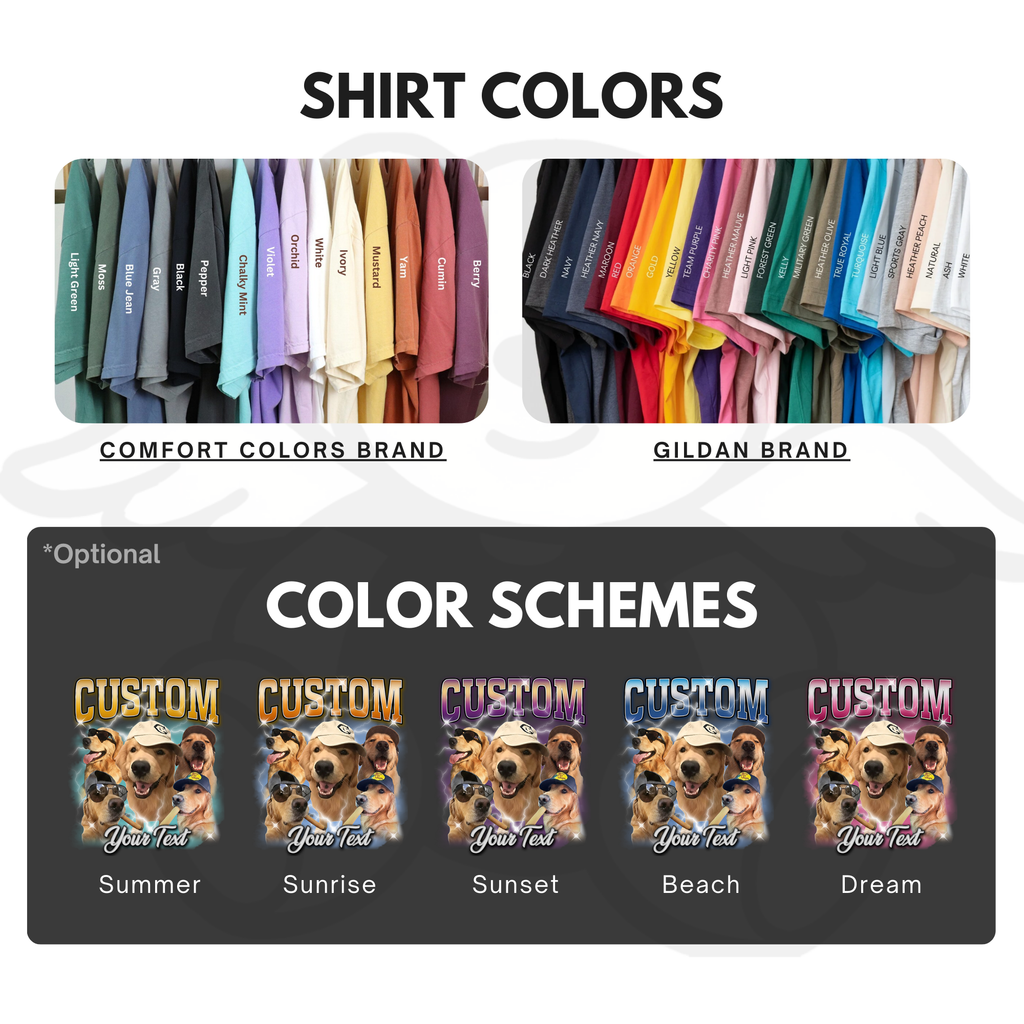 Custom Vintage Bootleg Photo + Name Tee